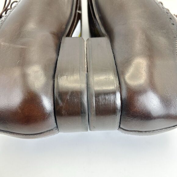Messico Adelaide Oxford Dress Shoes Mens 11.5 Dark Brown Leather Brogue Casual main image 8